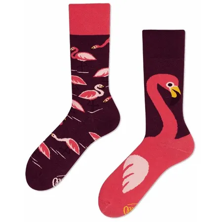 Many Mornings Socken Pink Flamingo 35-38