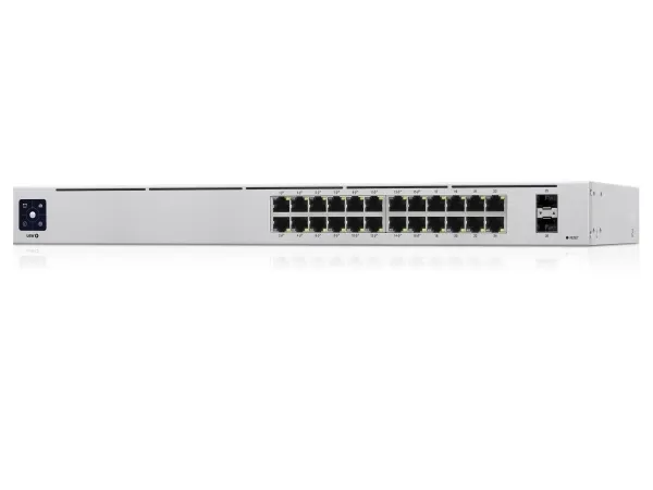 Ubiquiti UniFi Switch USW-24-POE - Switch - Administreret - 24 x 10/100/1000 (16 PoE )   2 x Gigabit SFP - desktop, monterbar på stativ - PoE  (95 W)