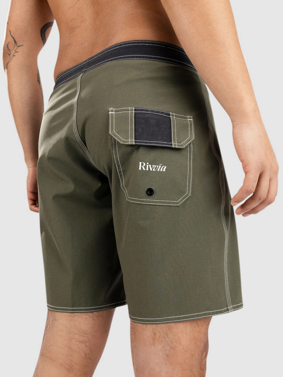 Rivvia Projects Logger 18' Boardshorts olive black