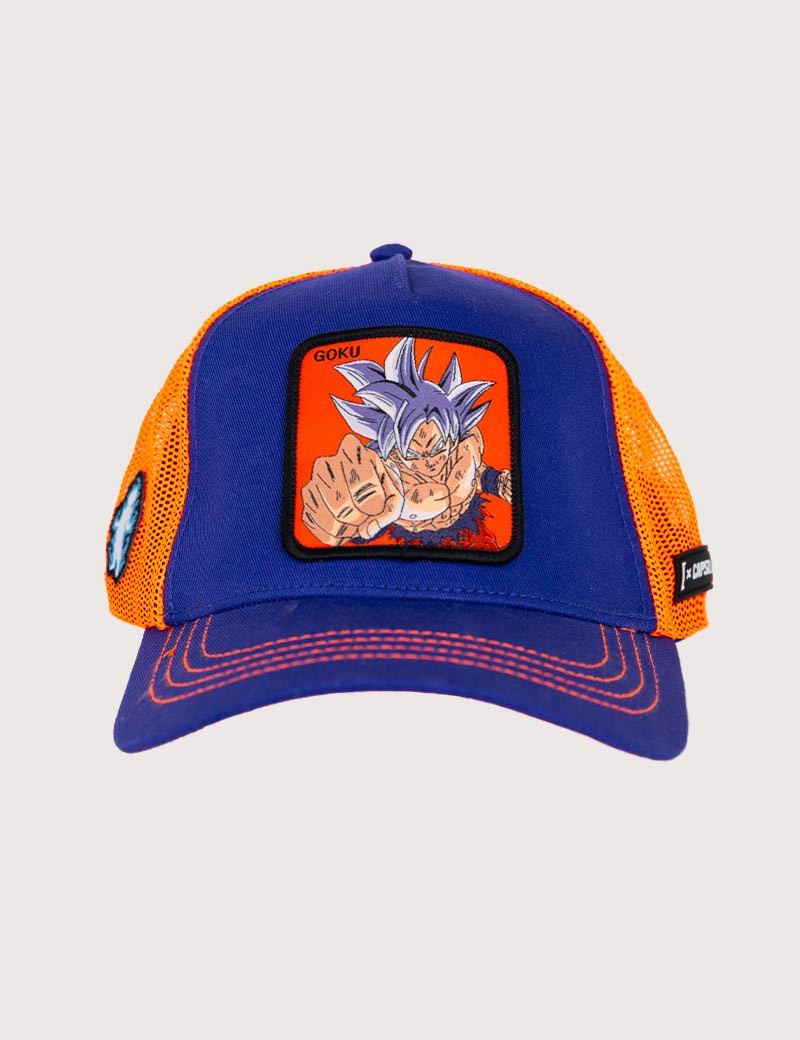 CAPSLAB CASQUETTE ADULTE TRUCKER GOKU ULTRA BLEU/ORANGE