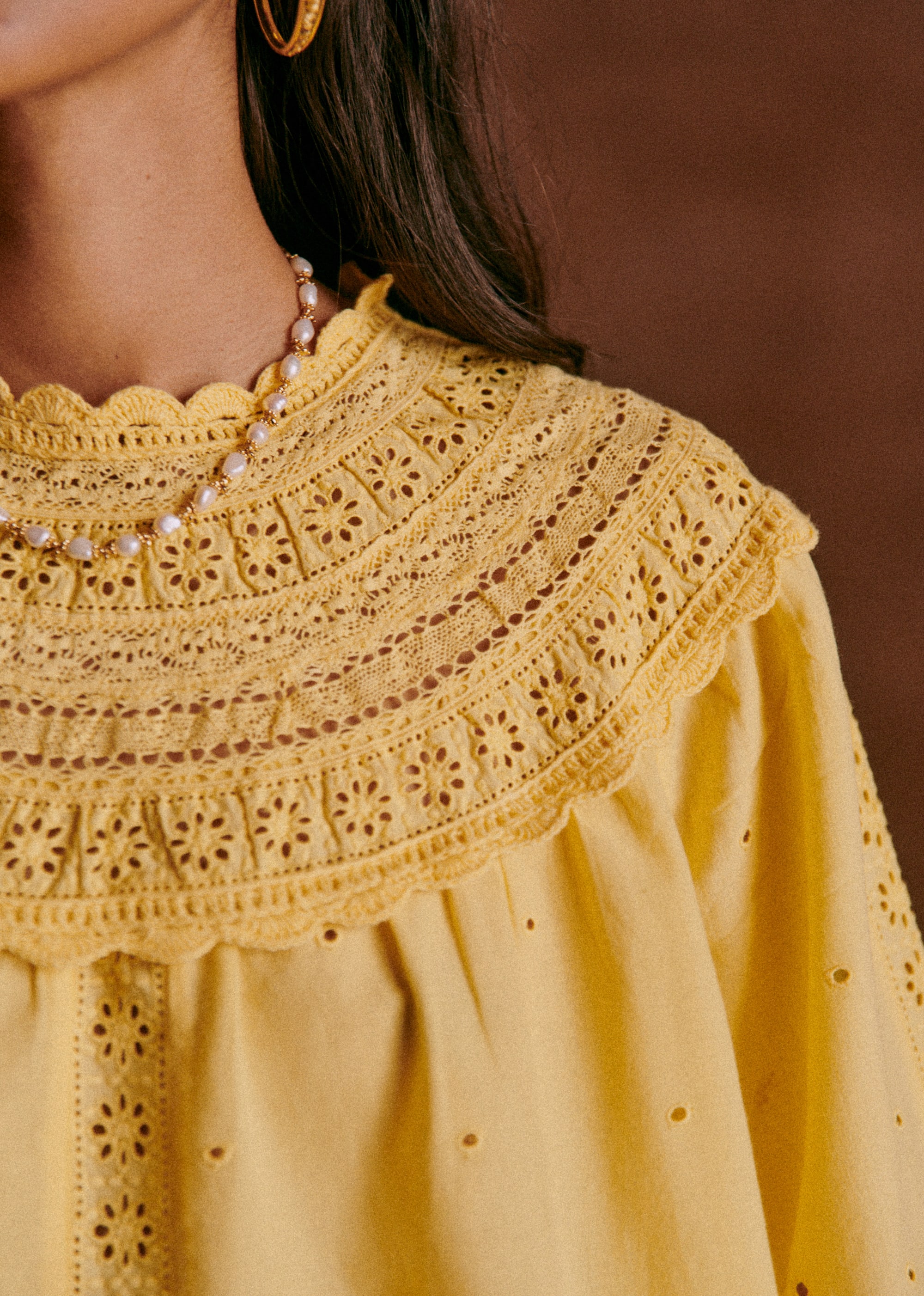 Blouse Celestia - Jaune pâle - E-SHOP/CHEMISES & BLOUSES 5905251