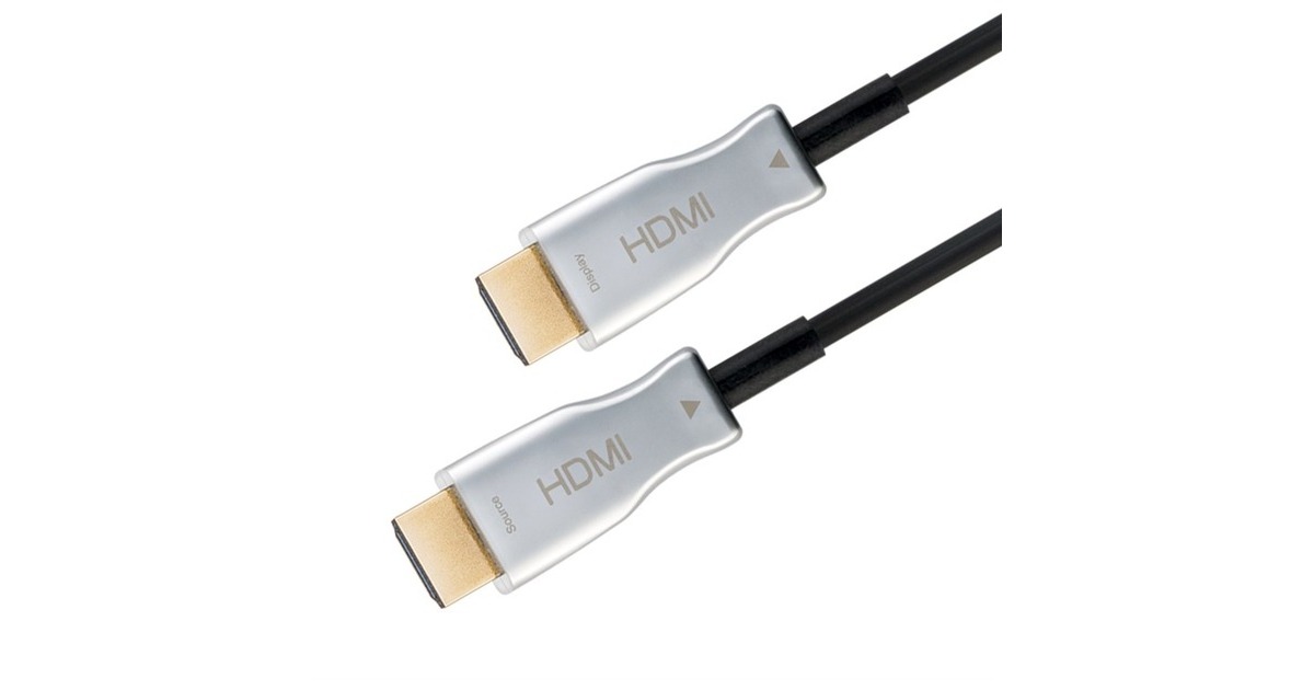goobayOptische Hybride High Speed HDMI-kabel met Ethernet  (Zwart, 10 Meter, AOC-kabel)