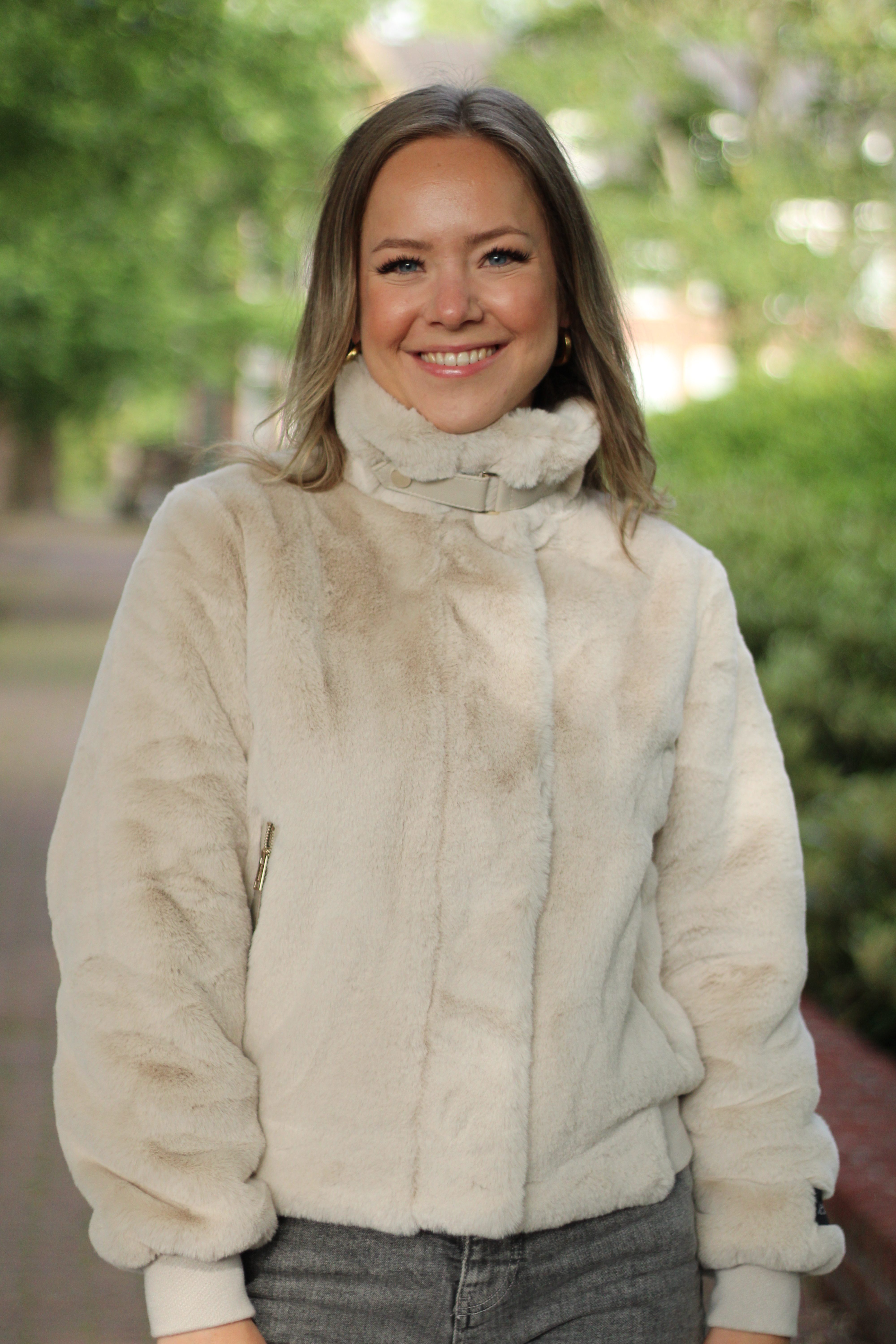 Rino & Pelle - Ambra Short Fake Fur Jacket  - Birch