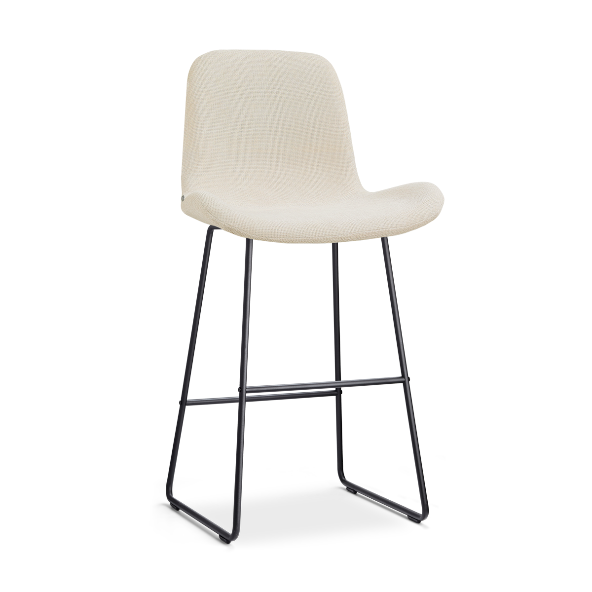 Barkruk Nino-Fé zwart onderstel cottonbeige  75 cm
