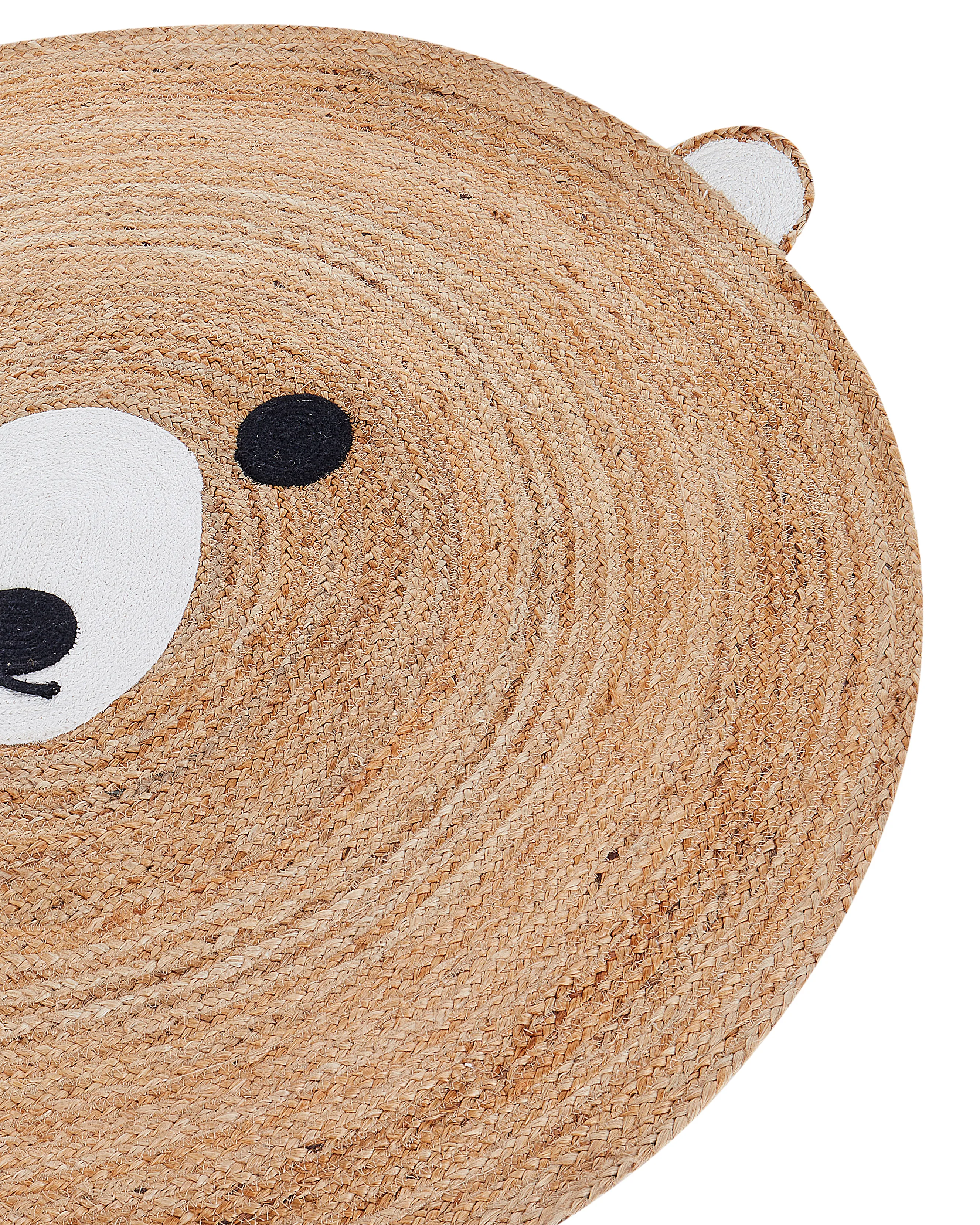 Kindervloerkleed KOSALAR Beige ø 120 cm Jute