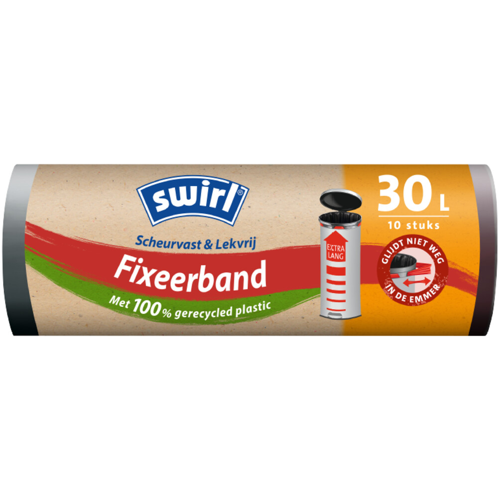 Swirl Pedaalemmerzakken XL met Fixeerband 30 liter10 stuks