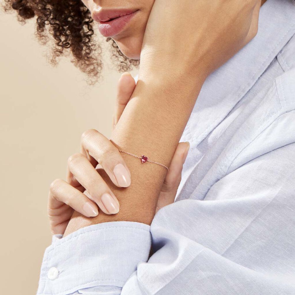 Bracelet Kelvyn Argent Rose Oxyde