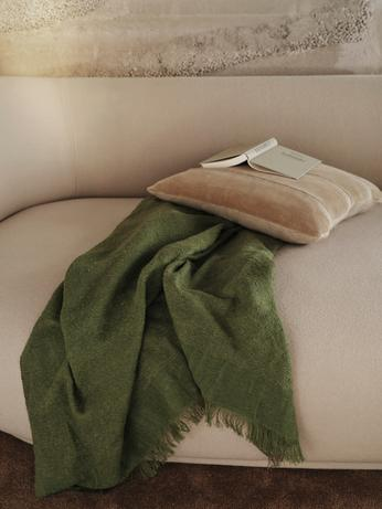 Sierkussen Senti Stripe dark sand 50x50 cm
