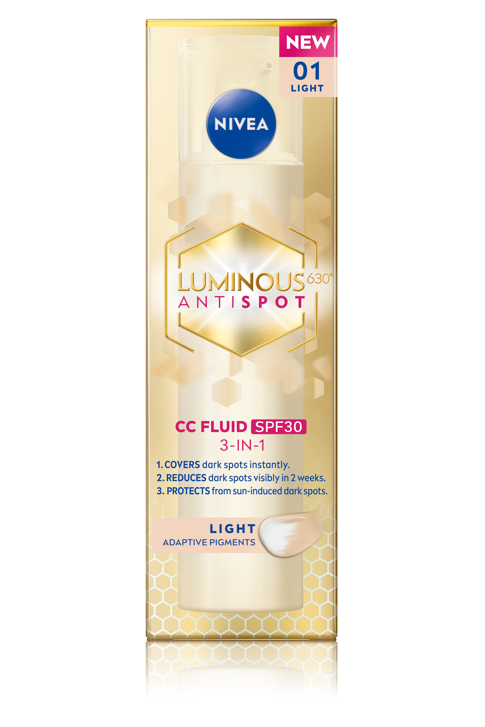 Nivea Cellular Luminous630 3in1 CC Fluid<br>40 ml, Flasche, hell LSF 30