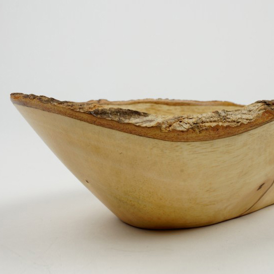 Schale in Erdnussform, natur, T 10 cm, B 20 cm, H 5 cm von fischer's lagerhaus