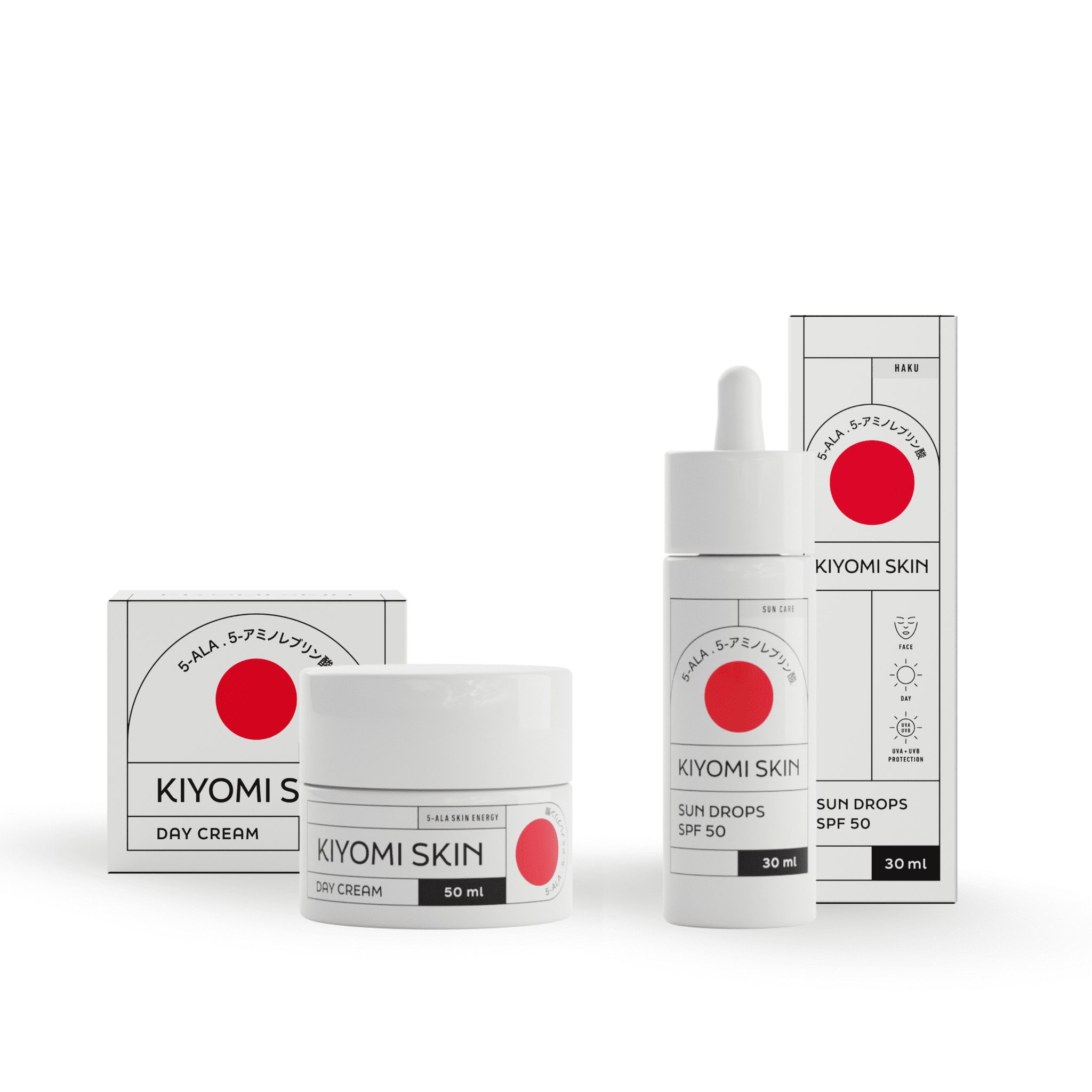 Kiyomi Skin Hautschutz Duo - Gesichtscreme und Sonnenserum