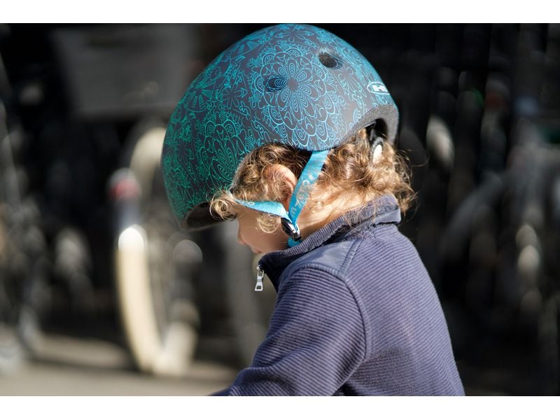 Micro Mobility Helm Mandala Blau, M Scooter und Fahrradhelm für Kinder