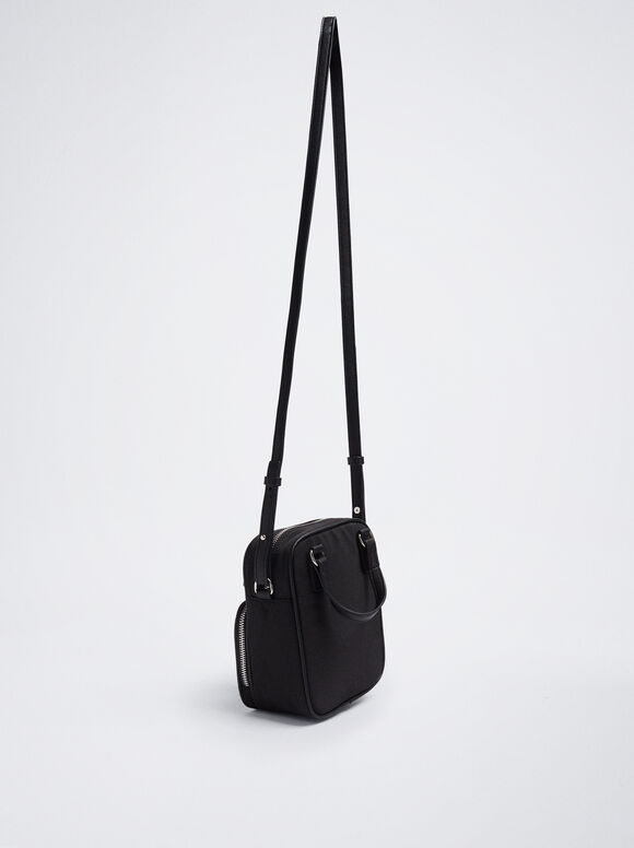 Bolsa Bandolera De Nylon - Preto