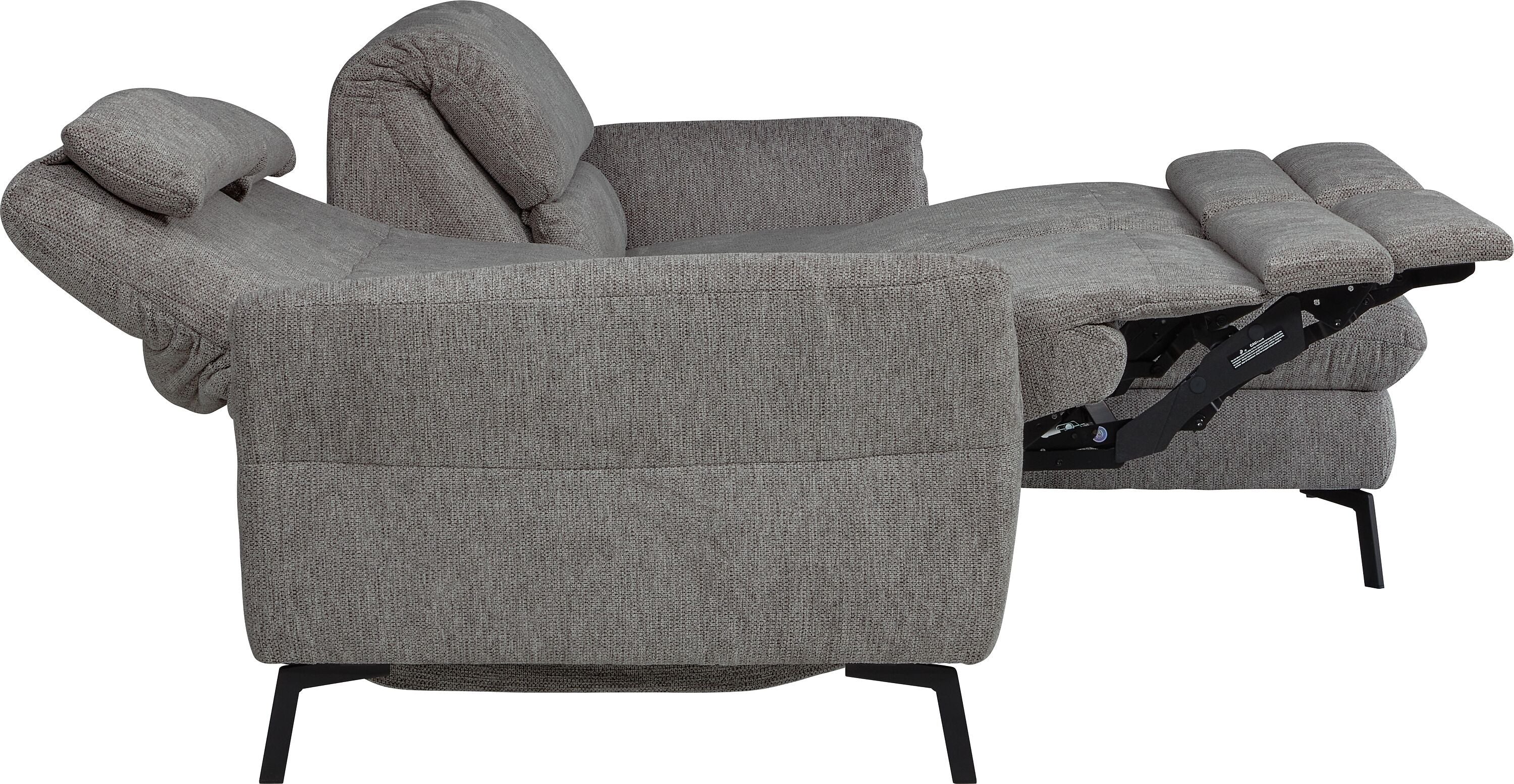 SEBO Ecksofa - Mittelgrau / B: 284.0 cm x T: 161.0 cm x H: 84.0 cm