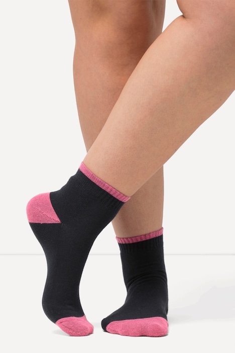 Kurzschaftsocken, 2er-Pack, Farbakzente