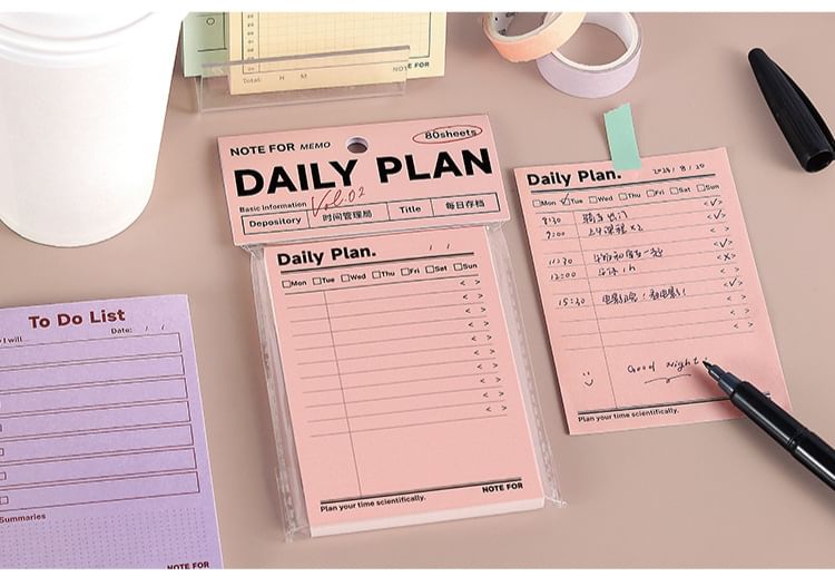Jun's Journal - Planner Print Memo Pad (Diverse ontwerpen) / Set