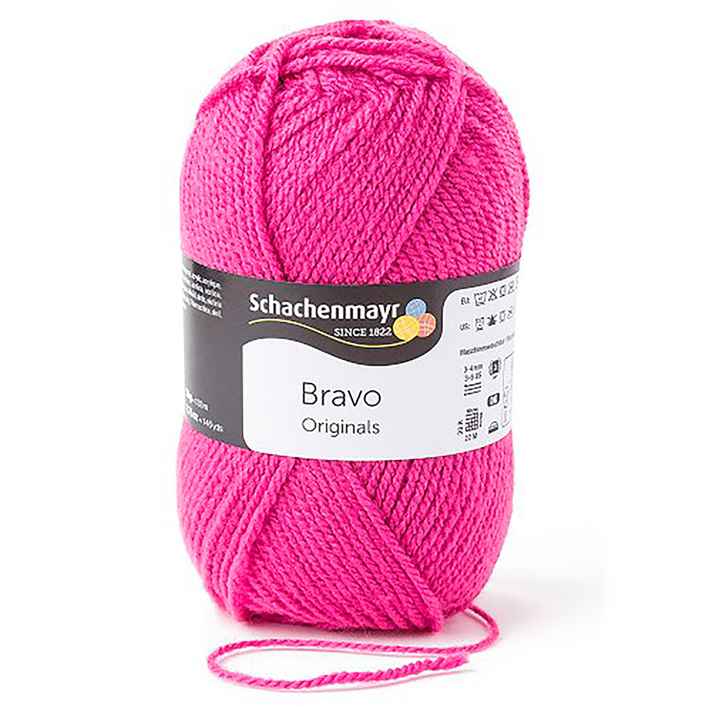 Fil à tricoter BRAVO rose 50g