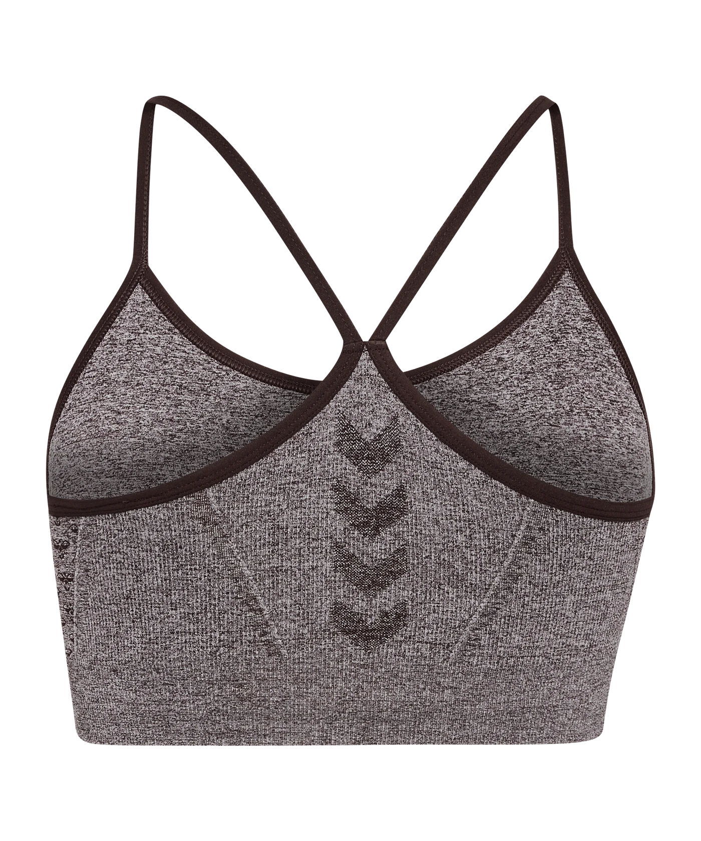 Hummel CI Seamless Scrunch Sport-BH Damen Braun F8389