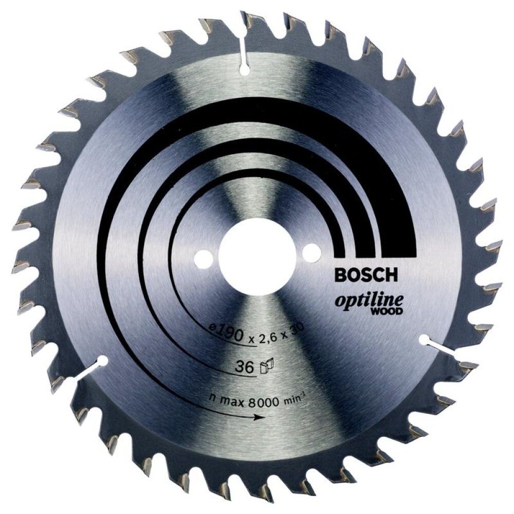 SIRKELSAGBLAD BOSCH 190X30MM T36 BOSCH WOOD