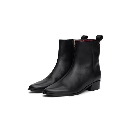 Tommy Hilfiger Low Cowboy Støvler, Black, 40