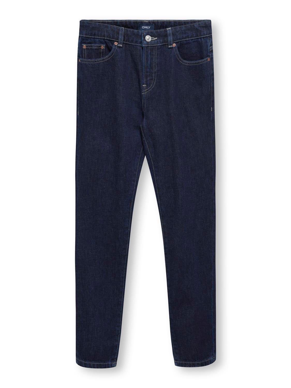 KOBAVI Locker geschnitten Jeans Dark Blue Denim