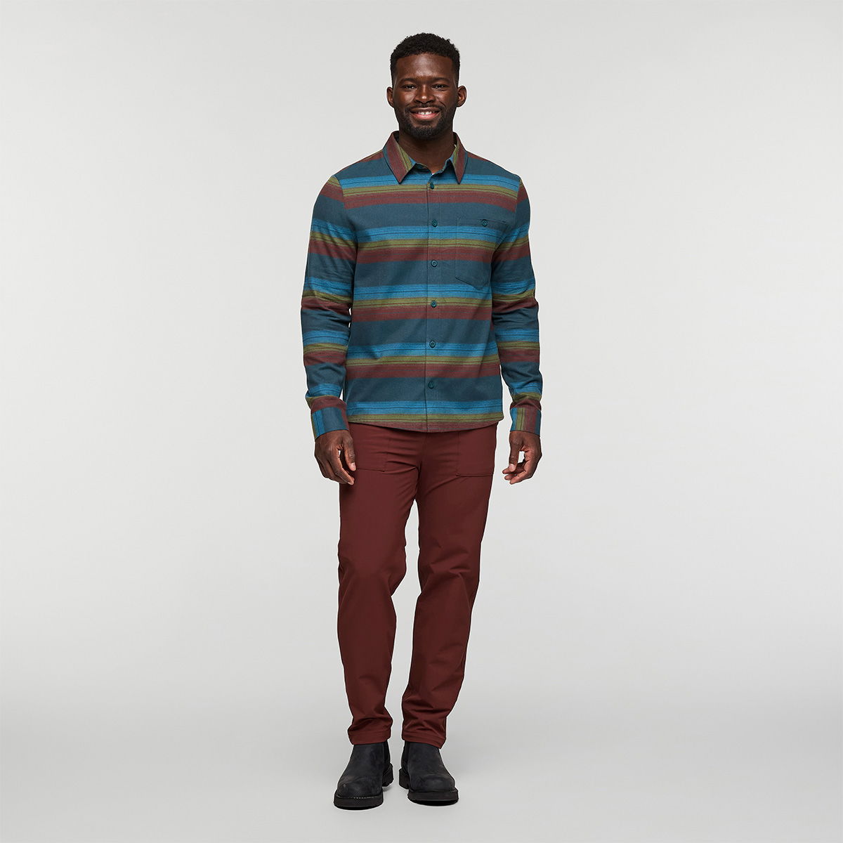 Cotopaxi  Quedo Flannel Skjorte, herre (Abyss Stripes)