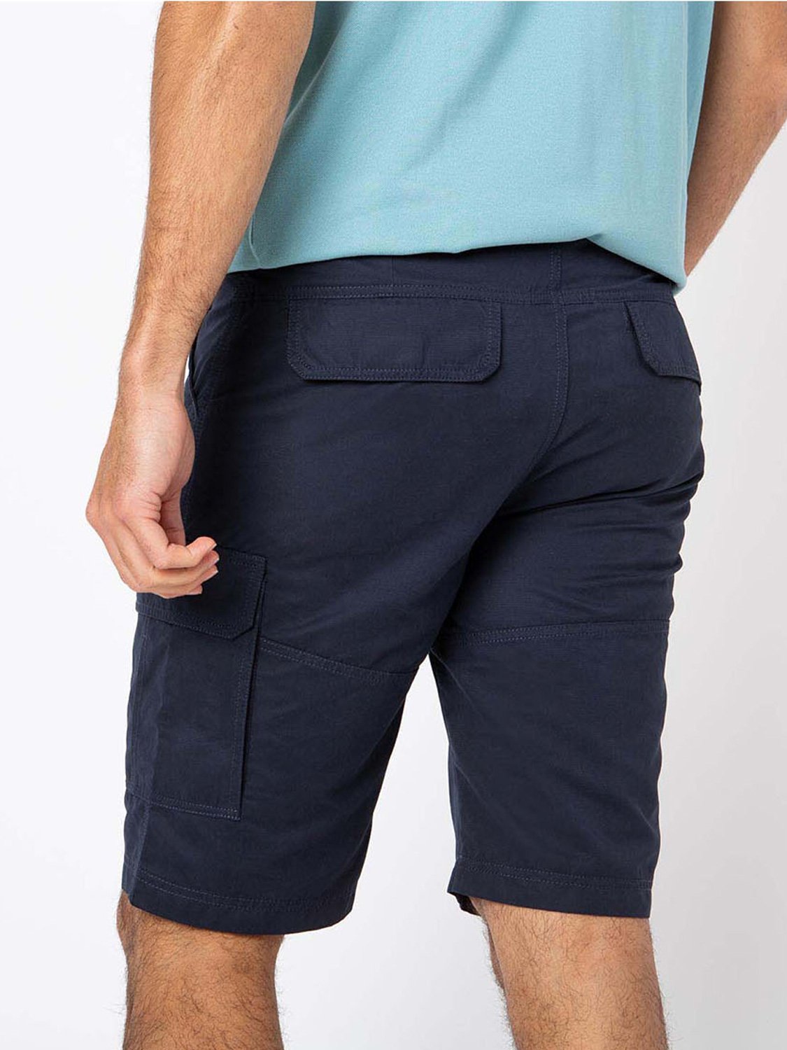 Bermuda Homme Ceinture Semi-Elastiquée Marine