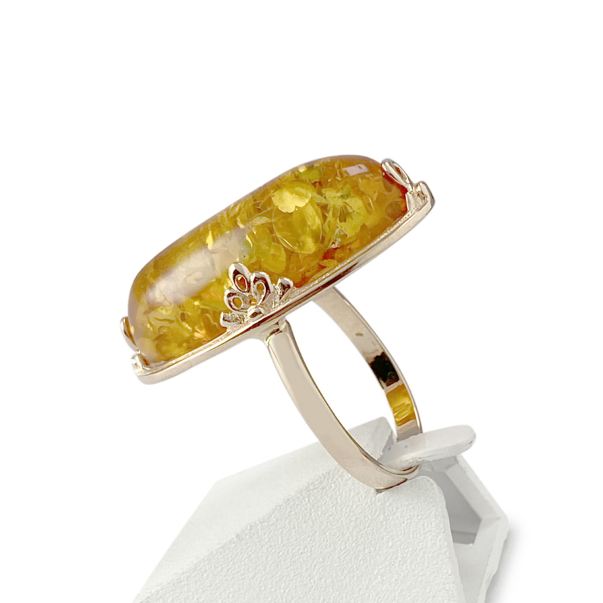 Bague d'occasion or 585 ambre