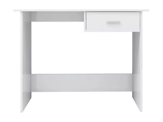 Bureau Blanc brillant 100x50x76 cm Bois d’ingénierie