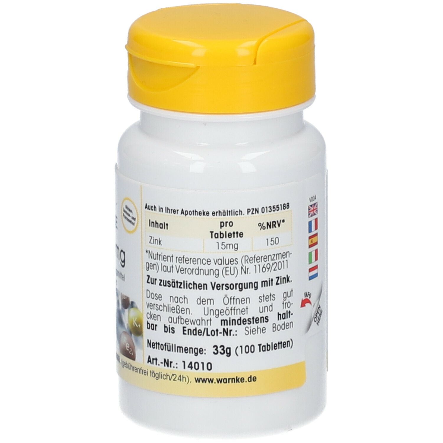 WARNKE Zink 15 mg