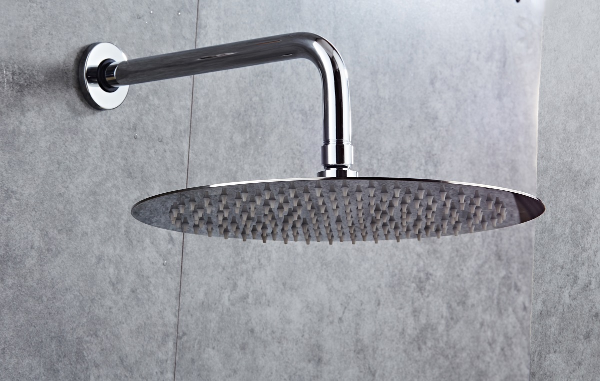 Saniclear Talpa Pro inbouwregendouche 30cm rond met wandarm en glijstang chroom-zwart