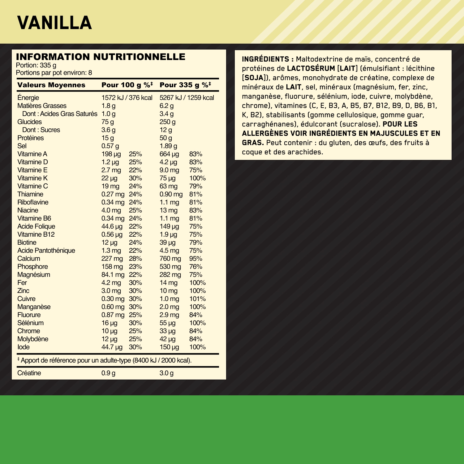 Optimum Nutrition Serious Mass 2721 g Vanilla