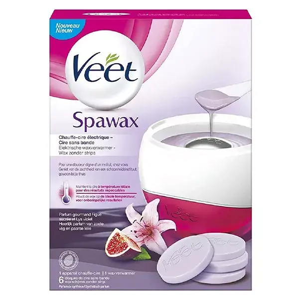 Aquecedor de cera elétrico Veet Spawax + 6 refis