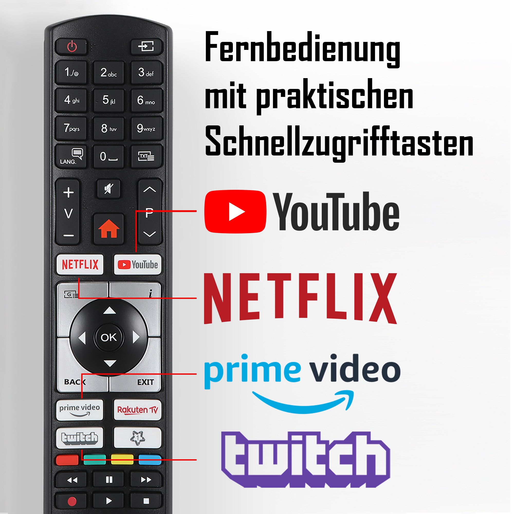 Telefunken XU43SN550S 43 Zoll UHD Smart TV