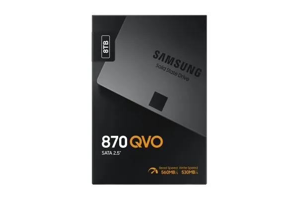 Samsung 870 QVO MZ-77Q8T0BW - SSD - krypteret - 8 TB - intern - 2.5
