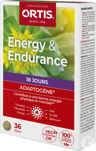 Ortis Energy & Endurance 36 Comprimés