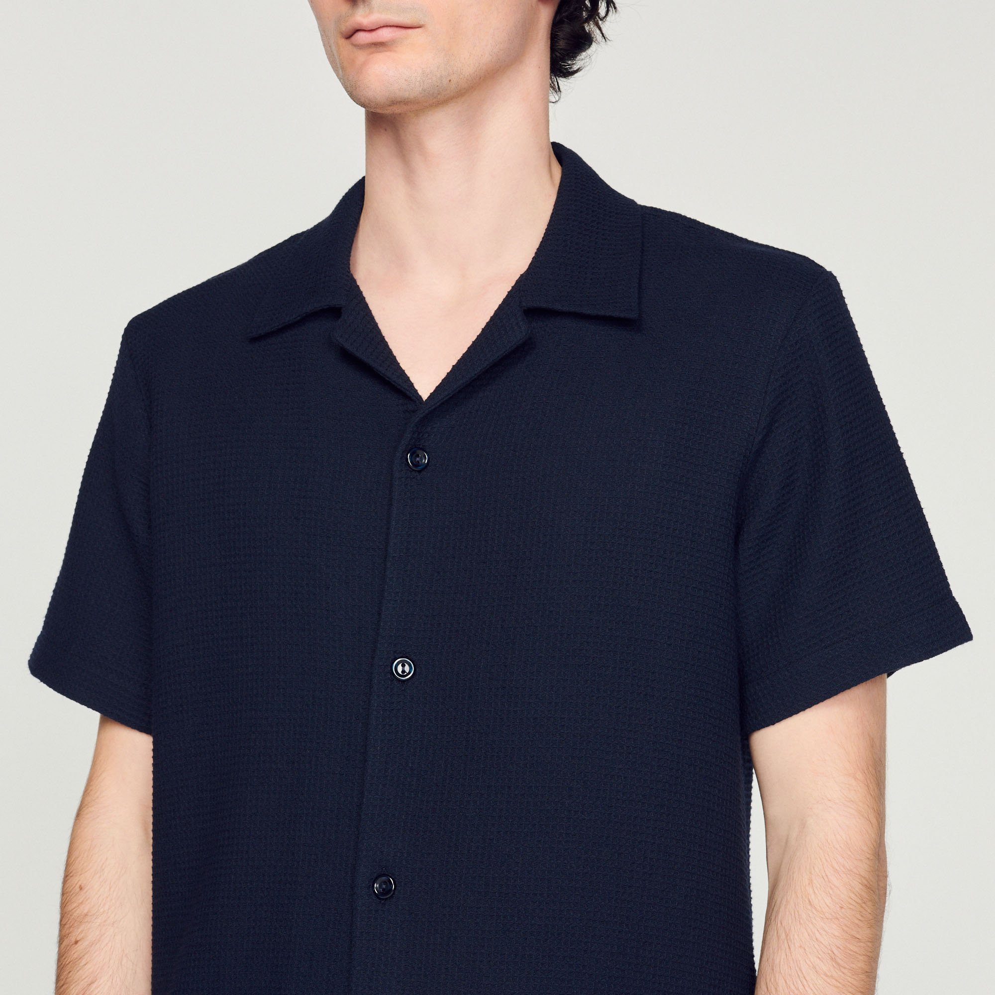 Chemise nid d'abeille