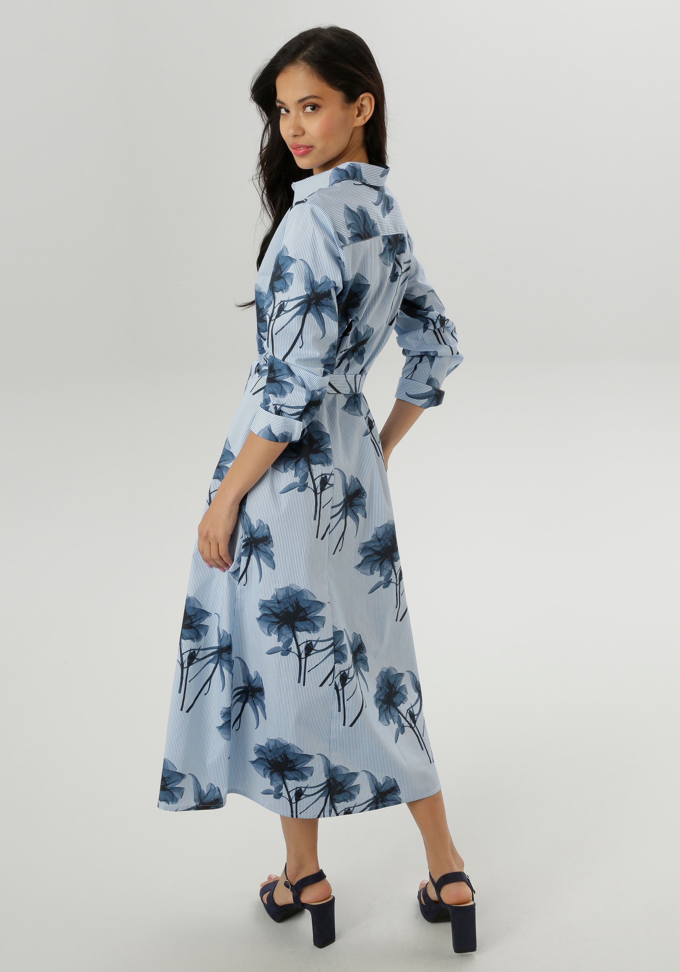 Aniston SELECTED Blusenkleid mit fantasievollem Blumendruck - NEUE KOLLEKTION