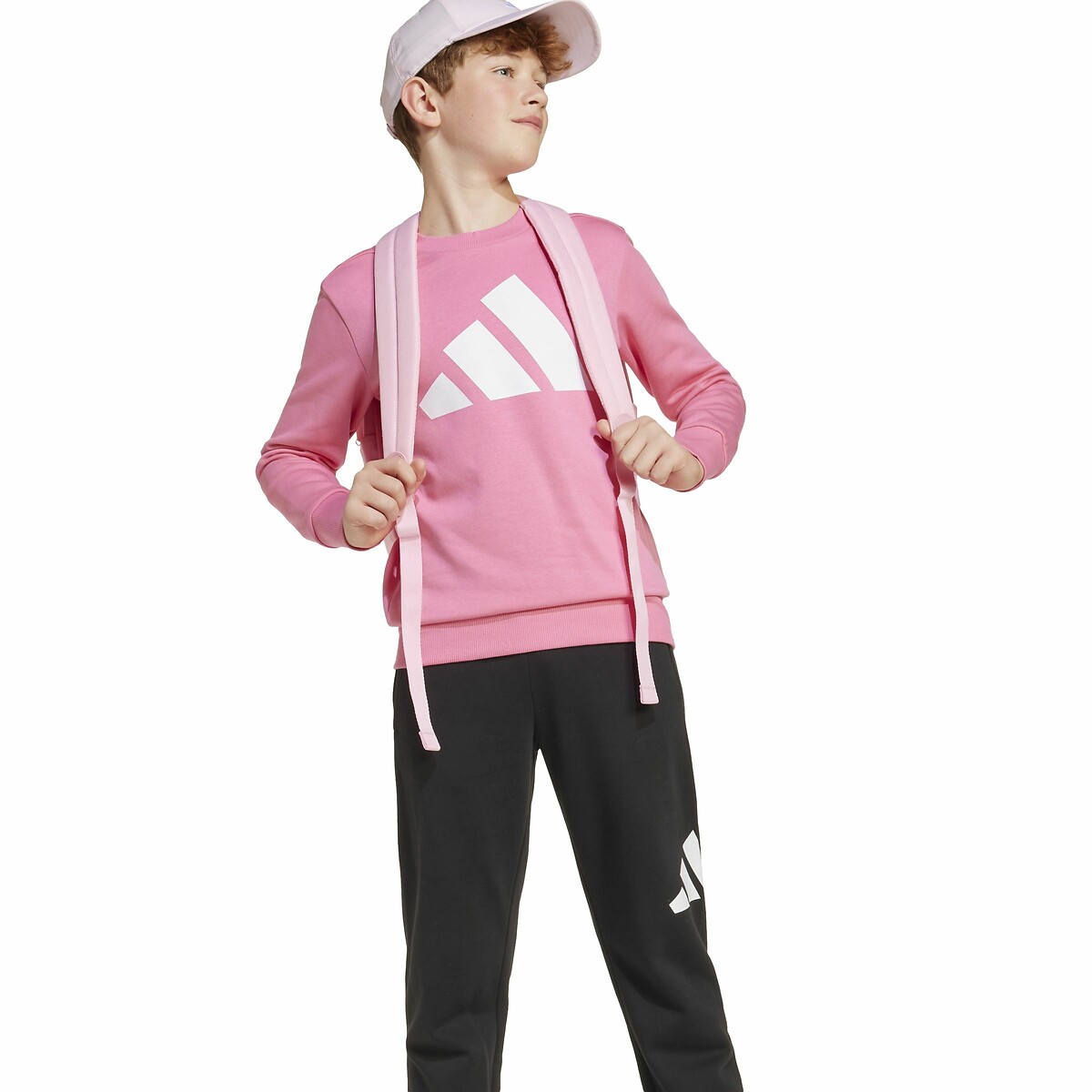 ADIDAS ROUPAS ESPORTIVAS<br>Conjunto de treino infantil em fleece escovado