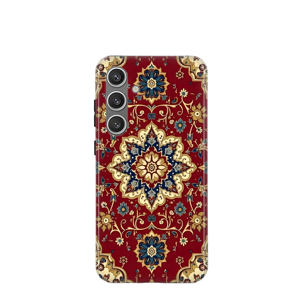 Samsung Galaxy S24 Plus Hybrid (Kunststoff / Gummi) Hülle Orientalische Pracht 2 - Rot
