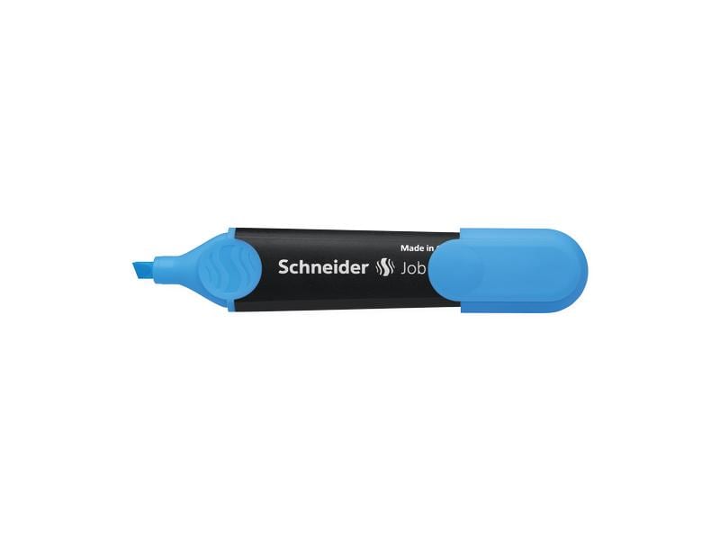 Schneider Textmarker Job Blau Leuchtmarker für Normal-, Kopier- und Faxpapier