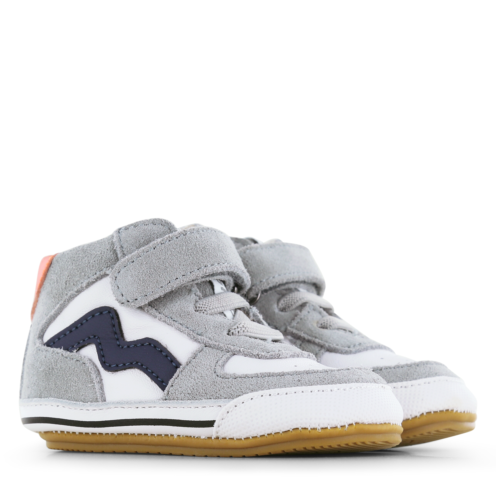 Shoesme grijs BABY-PROOF® schoentje Leer, Suède | Jongens schoenen
