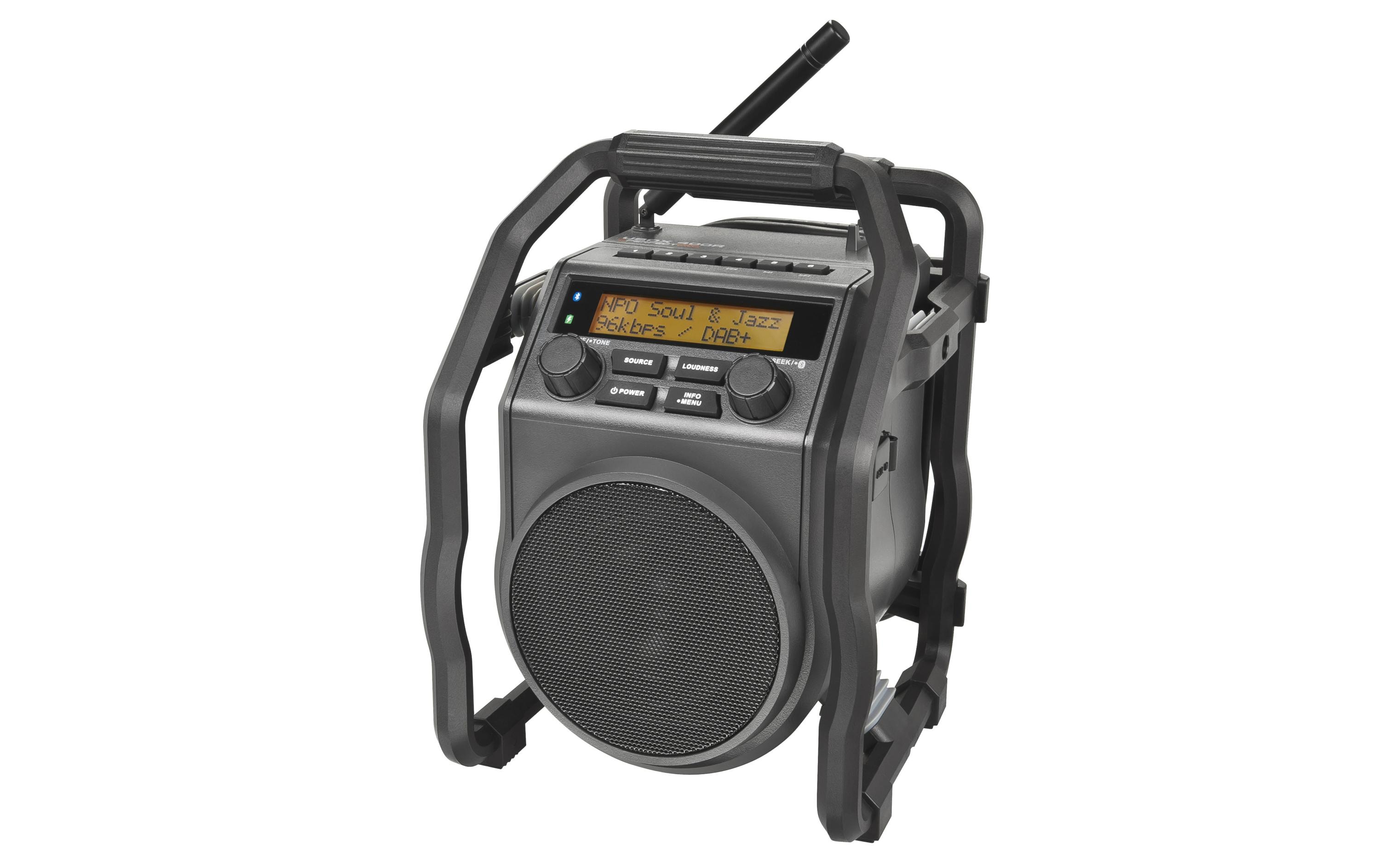 DAB+ Radio UBOX 400R Schwarz<br>Robustes DAB+-Radio mit Bluetooth