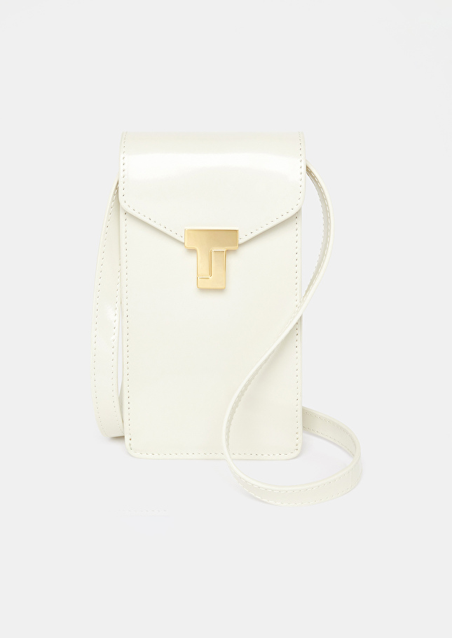 Pochette 8 Bisécrue en cuir