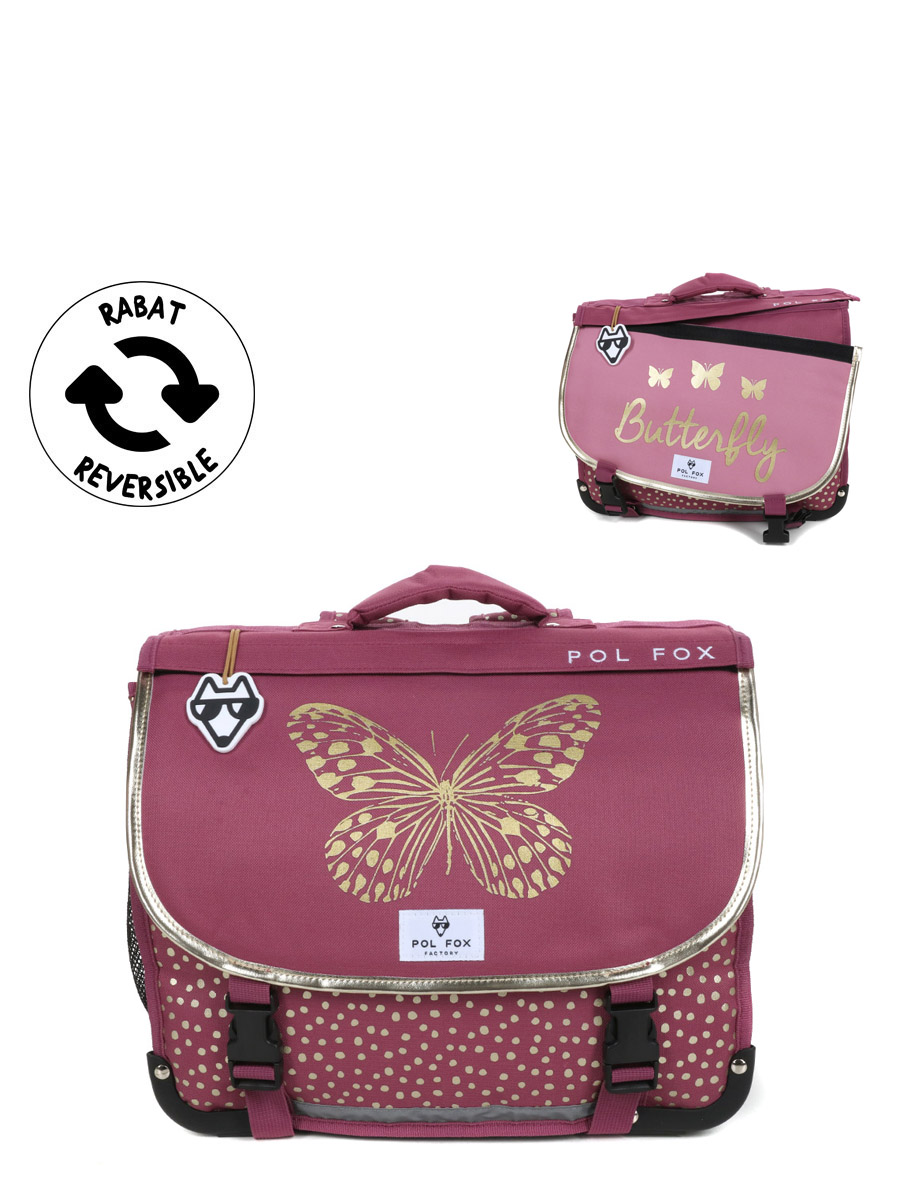 Cartable RÀversible Pol Fox Butterfly 38 cm