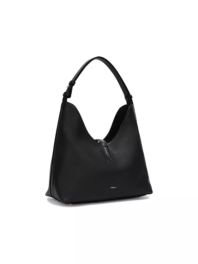FURLA Ledertasche - Hobo Bag GOCCIA Medium schwarz