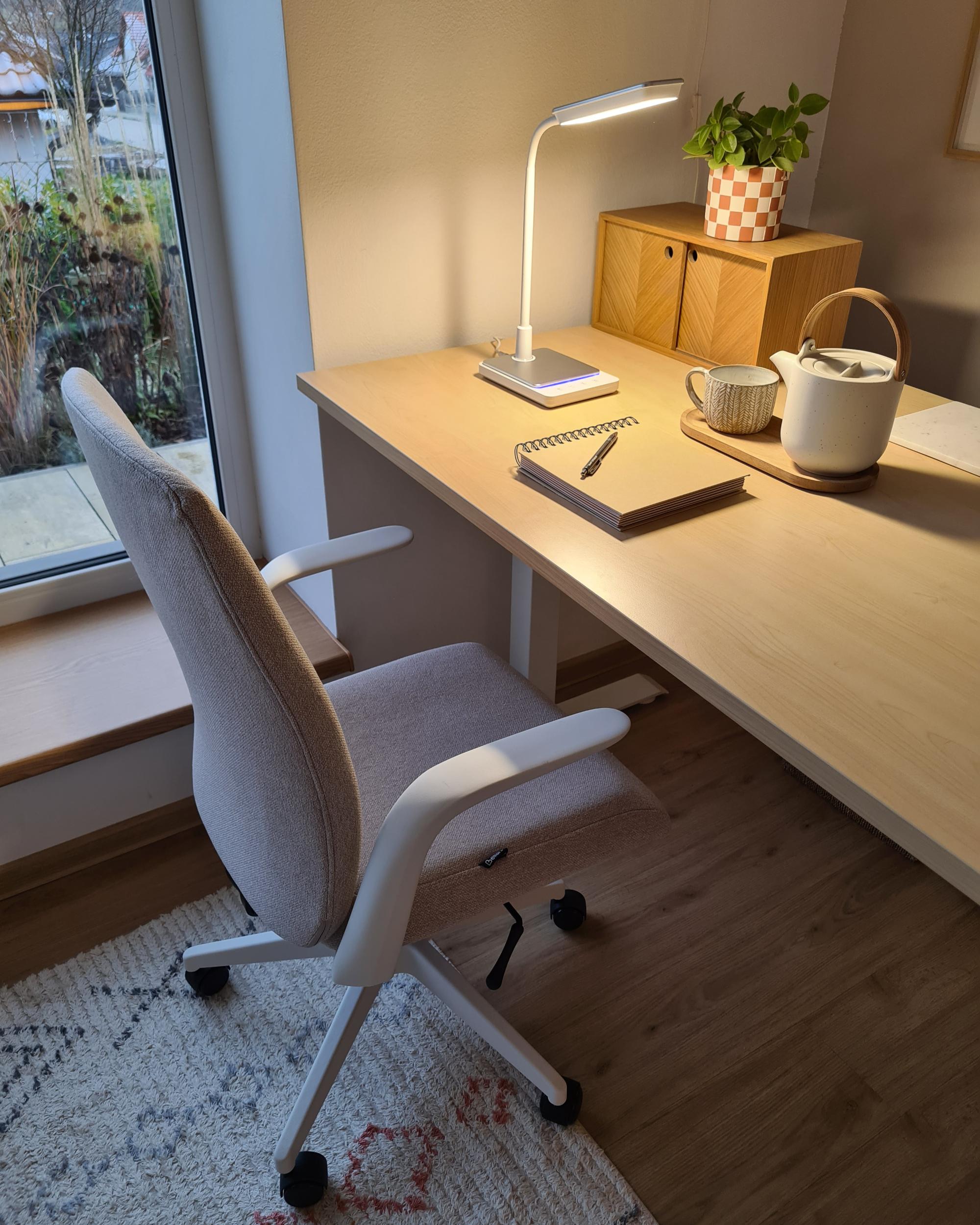 LED bureaulamp CENTAURUS met dimmer Metaal Wit