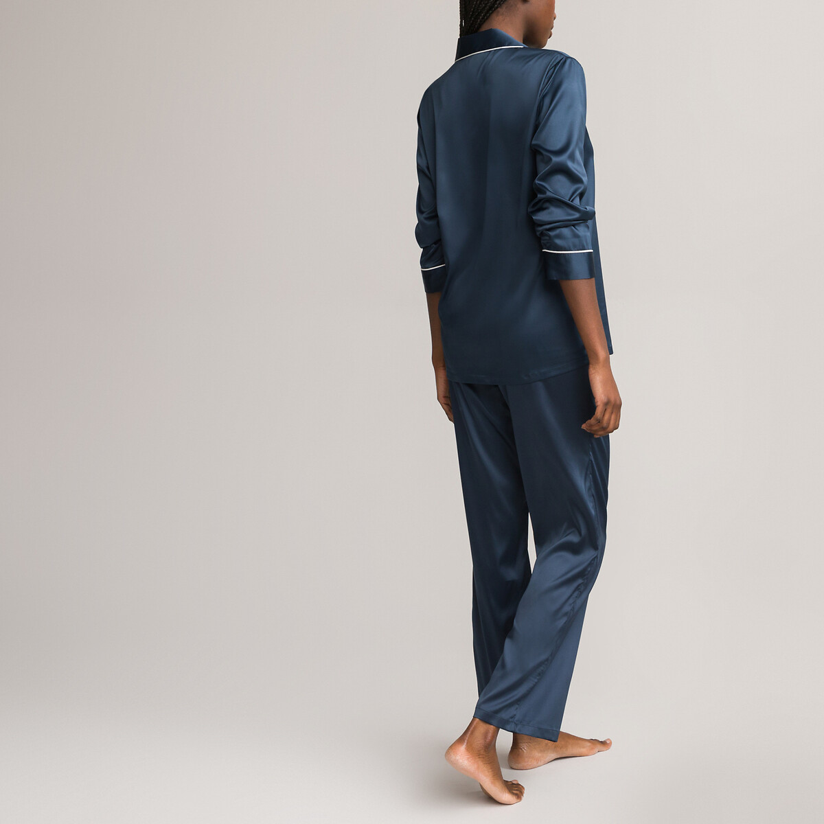 COLEÇÃO LA REDOUTE<br>Pijama de sábado com mangas compridas