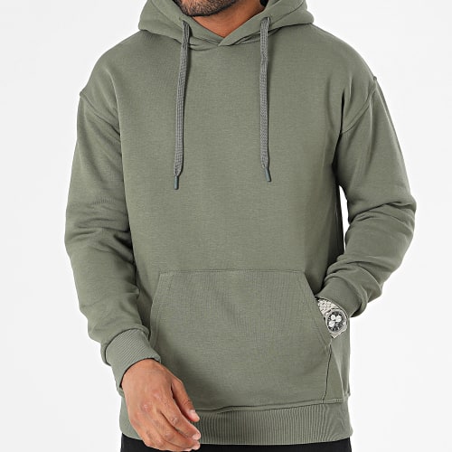 Sweat Capuche Vert Kaki