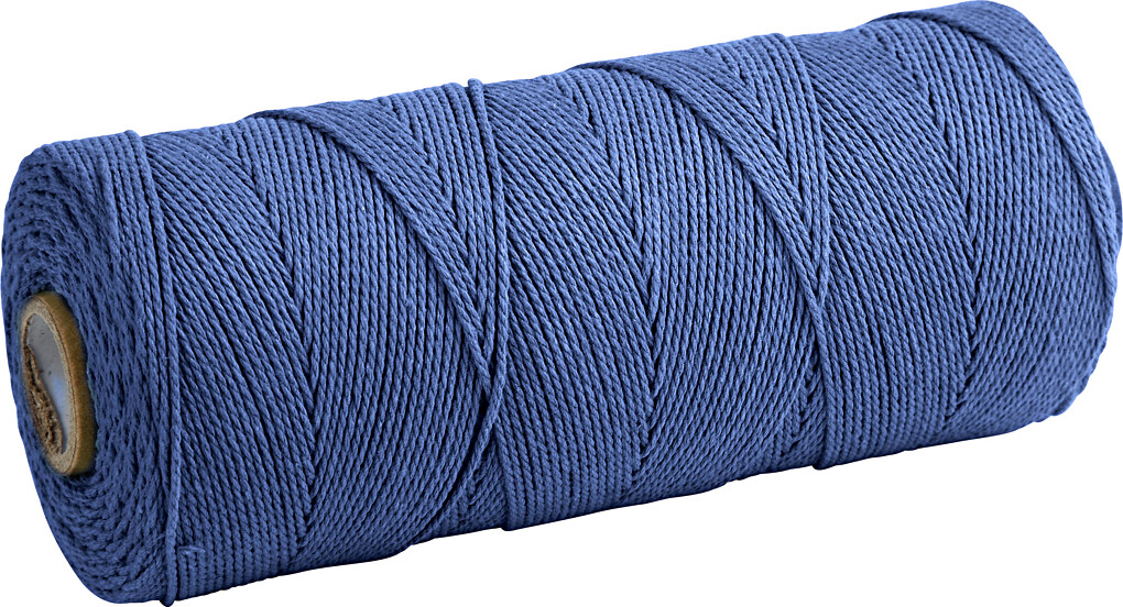 Knyttegarn - Tykkelse 1 MM - L 315 M - Tynd Kvalitet 12/12 - Blå - 220 G